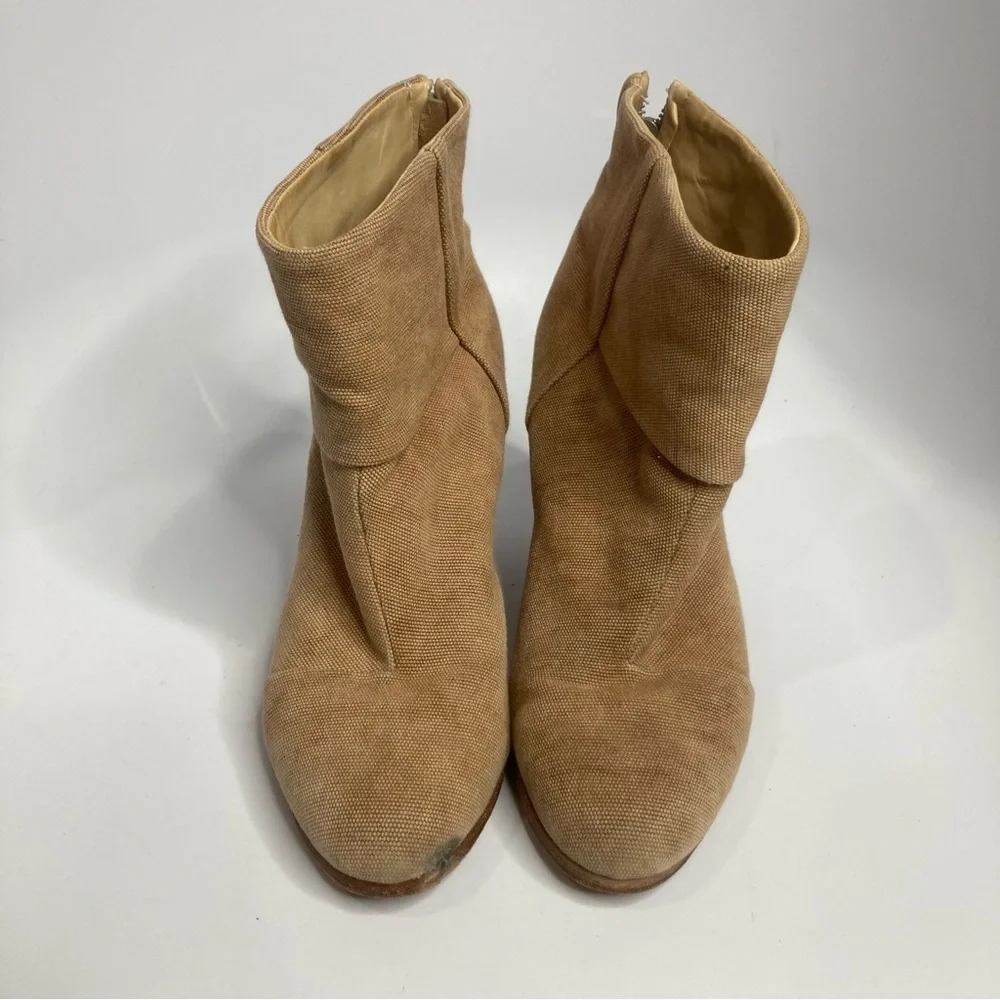 Rag & Bone Newbury Canvas ankle boots‎ camel size 9.5